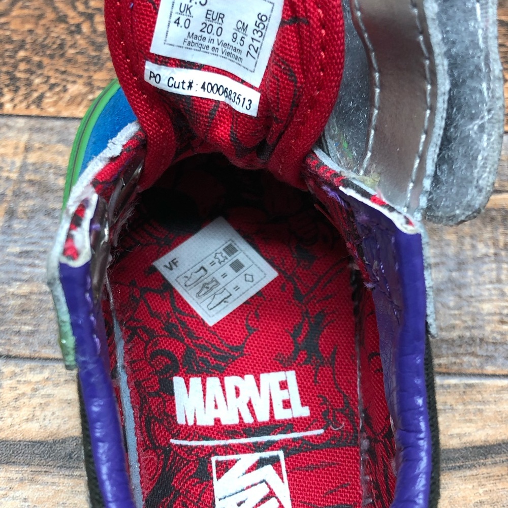 Vans Old Skool X Marvel What The Avengers Toddler Strap Sneakers 4.5 - Picture 12 of 12